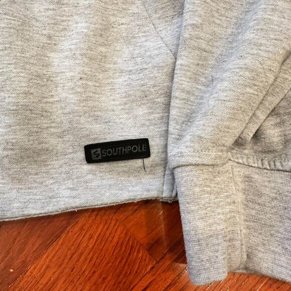Southpole Men's Grey Zip Up Hoodie - Picture 4 of 4